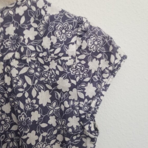 MARC BY MARC JACOBS Spring Summer Dress Floral Cap Sleeve Casual Blue White 2 - Picture 9 of 10